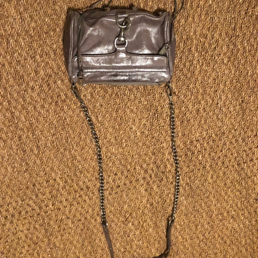Gray Leather Rebecca Minkoff Crossbody